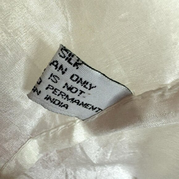 Juliet Dunn Dress Silk V Neck Mini Sequin Hand Embroidered Free Size Sleeveless - Picture 7 of 9